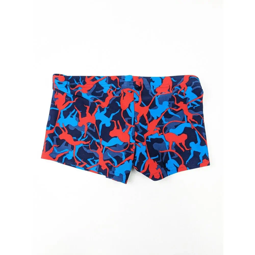 Nabaiji Red & Blue Monkey Euro Swim Shorts 18-24 Months